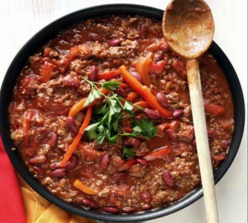 Cannabis chili con carne dish