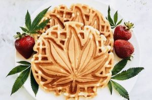 Cannabis infused Belgian breakfast waffles