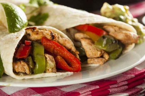 Cannabis infused chicken fajitas