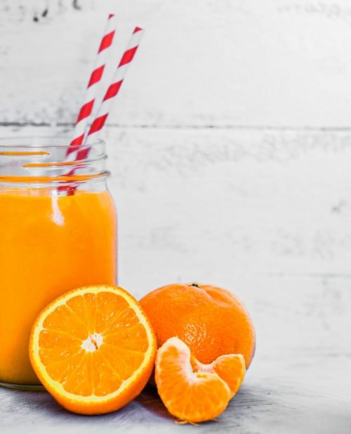 Cannabis orange smoothie juice