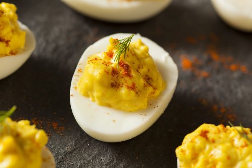 Cannabis deviled eggs