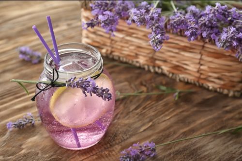 THC and CBD infused lavender lemonade