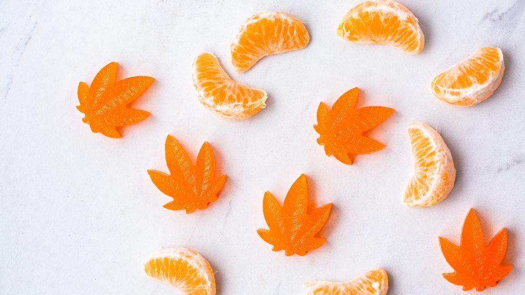 orange flavor weed candies