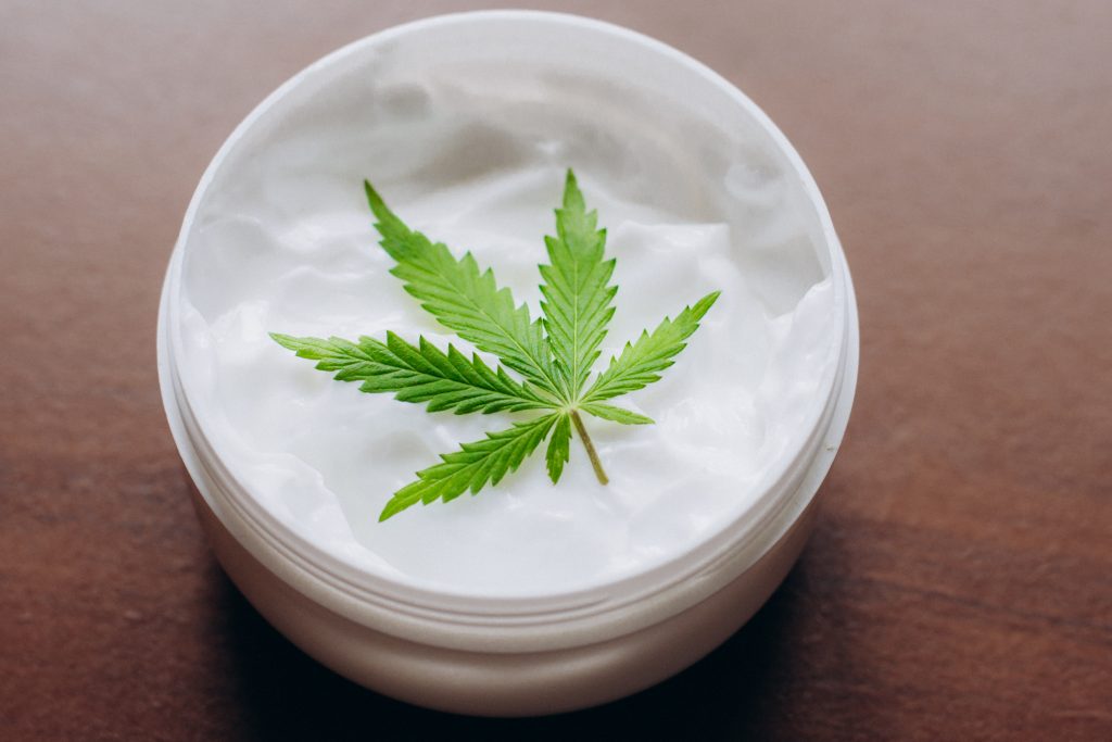 jar of homemade cbd cream