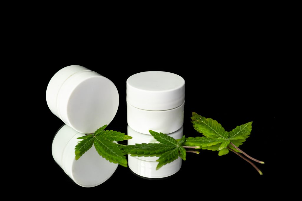 cbd skin cream in jars