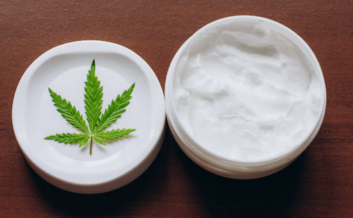 Cannabis infused weed topical cream.