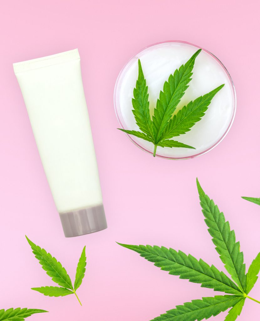 bottles of cbd moisturizer