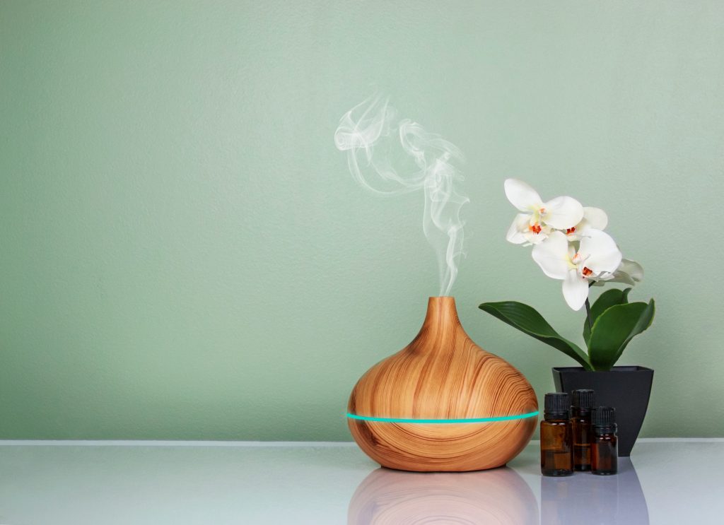 essential oil diffuser with cannabis terpenes