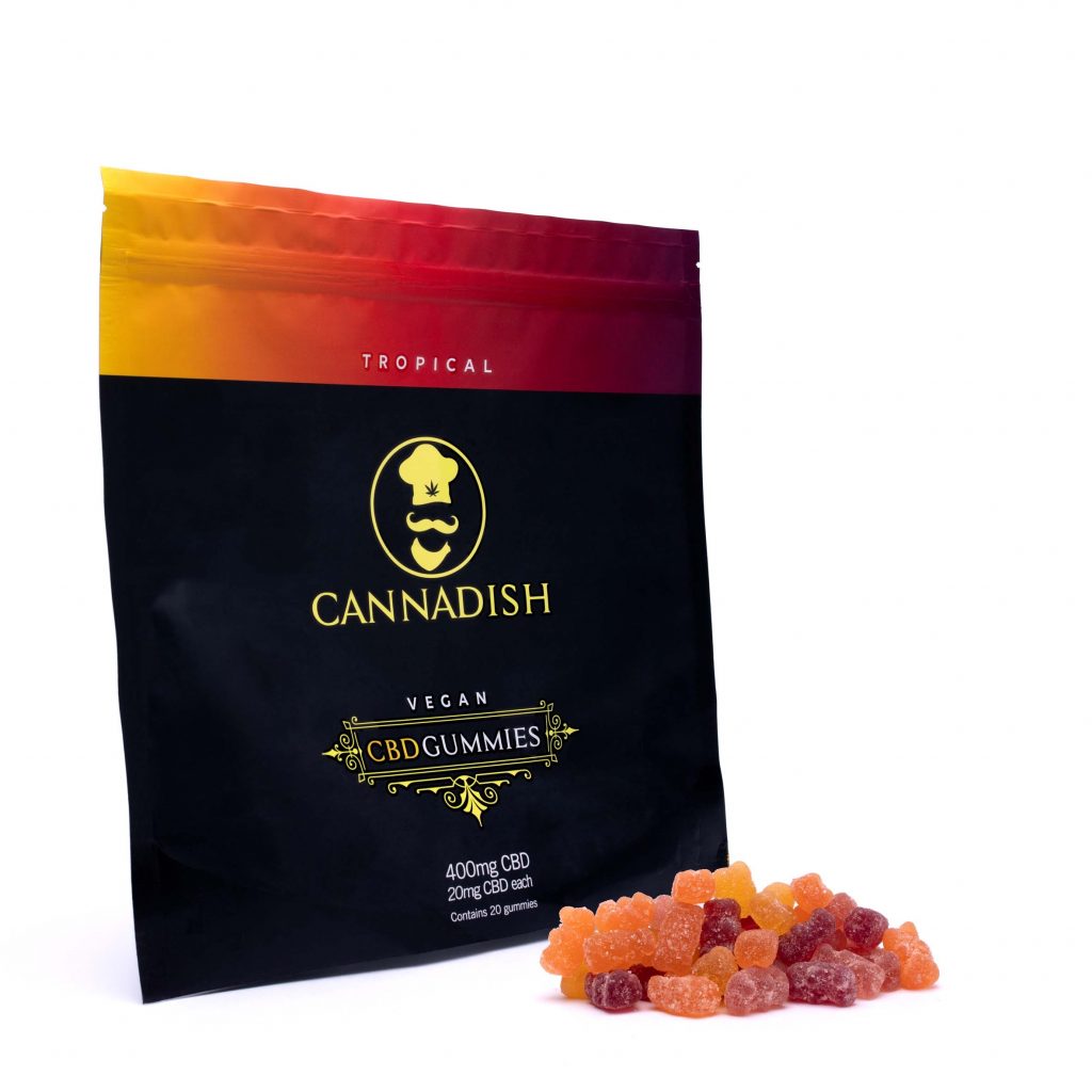 Cannadish CBD Gummies with Tropical Flavor