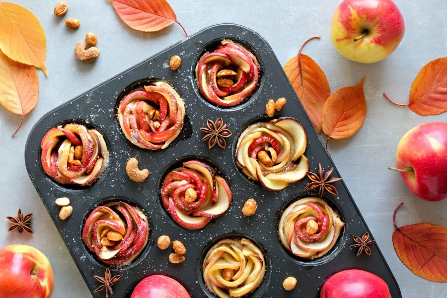 baked apple roses