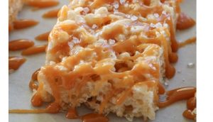 Salted Caramel Rice Krispies with Cannabis